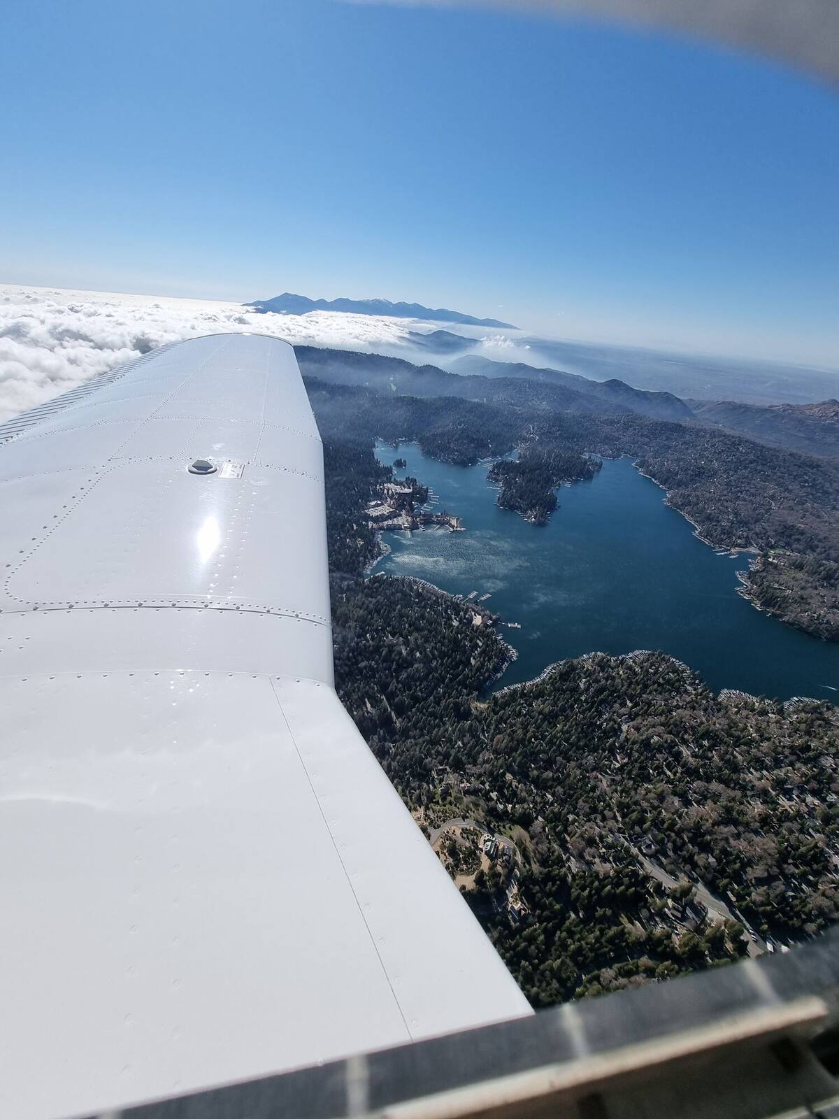 Lake Arrowhead aerial view